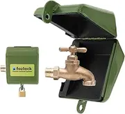 Fozlock Outdoor Faucet Lockout System - Insulated Garden Hose Bibb and Spigot Lock and Cover - Conserves Water and Provides Protection from Unauthorized Use and Vandalism Easy Installation - Green