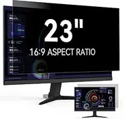 23 Inch Privacy Screen Filter for 16:9 Widescreen Monitor, Removable Anti Glare Blue Light Anti Spy Protector Screen, Computer Privacy Shield Film 23In Compatible with Lenovo Hp Dell Acer Asus
