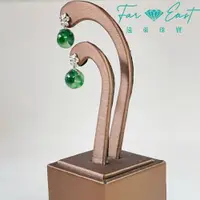 在飛比找樂天市場購物網優惠-FAR EAST Jewellery 翡翠耳環-垂吊玉圈款式