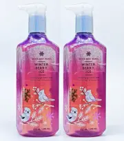 2 Bath & Body Works WINTER BERRY ICE Cleansing Gel Hand Soap 8.0 oz