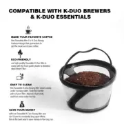 Reusable Mesh Coffee Filter Basket Replacement for Keurig K-Duo Essential Coffee