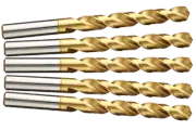 5 pcs. metalworking HSS-TIN twist drill set Ø 7.1-7.5 mm (0.1 mm steps)