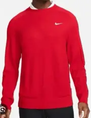 $130...Nike Tiger Woods TW size XL Golf Knit Pullover Sweater Red. DR5291 687.