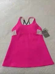 NWT ATHLETA 'Start Up' Tank Top Women’s Size S Hot Pink Neon With Built In Bra