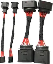 Car Headlight Conversion Head Harness Compatible for Audi Q5 09-12 Upgraded 13 taillight Adapter Cables, Old New Xenon Lamps