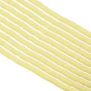 6mm Polymer Clay Beads Spacer, 3500Pcs 10 Strands Round Spacer, Light Yellow