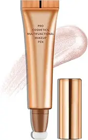 Boobeen Liquid Contour Makeup, Face Cream Contour with Cushion Applicator, Matte Cream Bronzer for Face Shaping & Contouring, Easy to Create 3D Face Makeup