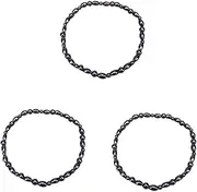 BUTIFULSIC 3pcs Bead Anklet Bracelet Magnetic Anklet Magnetic Ankle Bracelet Health Care Anklet Vintage Design Bracelet Bead Chakra Decorative Anklets Ankle Chain Ankle Bracelet Chain Black