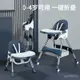 【寶寶餐桌椅】寶寶餐椅喫飯可折疊便攜式傢用嬰兒學坐椅子兒童多功能餐桌椅座椅 MRNG