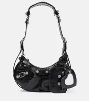 [Balenciaga] Balenciaga Le Cagole XS leather shoulder bag One Size black