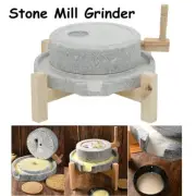 Stone Mill with Wooden Frame Dry/Wet Grinding For Rice Corn Soy Flour Grinder AU