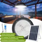 3 Colors Mining Light Solar Outdoor Pendant Light with Remote Control Barn Lamp