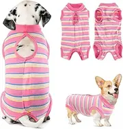 SlowTon Dog Surgery Recovery Suit - Puppy Onesie for Cats After Surgery, Cone E Collar Alternative for Female Male Dogs, Surgical Spay Recovery Suit for Abdominal Wound Skin Diseases