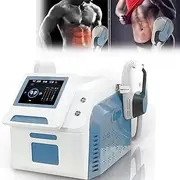 EMS Body Sculpting Machine, Magnetic Slimming Machine with 2 Handles and LCD Display, Adjustable 7 Vibration Intensities and 1-100% Energy, Effect Increased by +50%, No Rebound, for Salon