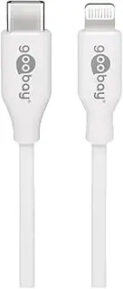Goobay USB-C to Lightning Cable 1m for iPhone/iPad/iPod/AirPod - White