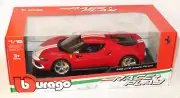 1/18 Ferrari 296 GTB Assetto Fiorano - Red with White Stripe