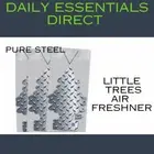 New Little Trees Air Freshener - PURE STEEL - Car & Home & Office