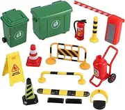 GALPADA 1Set Miniature Traffic Sign Micro Simulation Model with Bright Colors for Fun Traffic Playset for Learning and Enhancing Parent Interaction