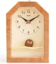 KICORI Wooden pendulum clock owl clock on branch limited edition Japanese made