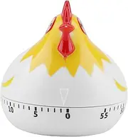 Chicken Pattern Countdown Timer for Cooking Baking - Cute Kitchen Timer Reminder for Cooking and Baking (Black) (White)