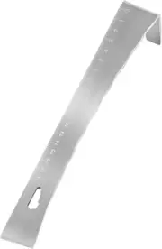 Flat Pry Bar | Scrape and Pry Bar with Scale,Prybar Scrape and Pry Bar, Molding,