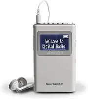 Roberts Radio Sports DAB5 DAB/DAB+/FM Personal Digital Radio - White