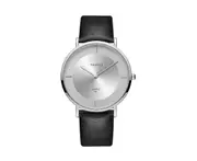 W2 Disc Black Belt Wristwatch Fashion Waterproof Sports Quartz Exam Watch Without Scale for Men and Women Students