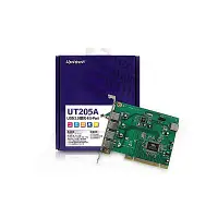 在飛比找Yahoo奇摩購物中心優惠-Uptech UT205A USB2.0擴充卡5-Port