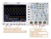 OWON XDS3204AE 200MHz 4 CH 14bits W/Touch/I2C/SPI / RS232 decoding / CAN dec