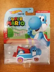 Hot Wheels Die-cast Metal Super Mario Light Yoshi Character Car E9D