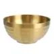 304不鏽鋼米飯碗 雙層隔熱 韓系碗 金色餐具