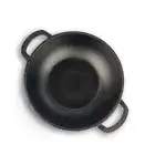 Indien Handmade Cast Iron Kadai Wok For Cooking and deep Frying Flat Handle 10''