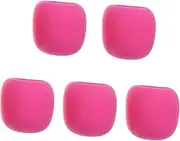 UPKOCH 5Pcs Pink Microphone Sponge Covers Durable Elastic Mic Covers for Protection Against Wind and Moisture for Recording Streaming and Live Performances