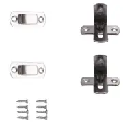 2 Pcs 90 Degree Right Angle Door Hasp Bending Buckle Bolt Sliding Lock 3887