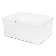 Desktop Storage Box Transparent Home Storage Box Stackable Desktop Storage Organizer