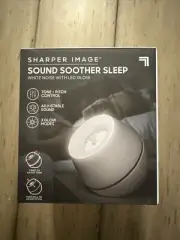 Sharper Image Sound Soother Sleep White Noise With LED Glow