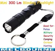 1x LED Black Mini Portable Bright Light Flashlight Aluminum Hand Torch Lamp AA #