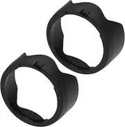 YINETTECH 2Pcs Camera Lens Hood Lotus Lens Hood Bayonet Lens Cap Compatible with Canon EF 50mm f/1.8 STM Replaces Canon ES-68II Black