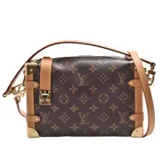 LV M46358 Side Trunk經典Monogram帆布肩/斜背包