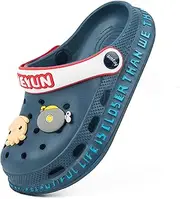 [Azooken] Kid's Cute Clogs Slides Boys Girls Slippers Beach Pool Shower Sandals Cartoon Garden Shoes(Toddler/Little Kids/Big Kids)