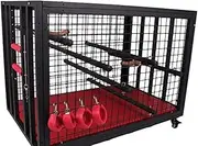 LBGHCTR BDSM Dog Cage Sex Furniture Sex Toys Bundled Props for Men and Women