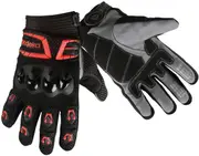 Modeka MX Top, gloves , color: Black/Red , size: 12