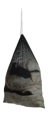 Premium Heavy-Duty Mesh Laundry Bag - Clothes Hamper w/ Drawstring - Black