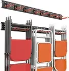 Wall Mount Garage Organizer Tool Storage Rack, Heavy Duty Folding Chair Hangers