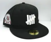 UNDEFEATED x NEW ERA 5 STRIKE (BLACK) (Size 7 1/4) FITTED CAP *BRAND NEW