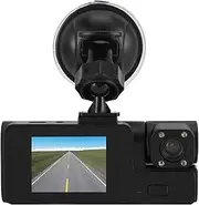 Mini Dash Cam for Cars, 3 Channel Dash Cam Front and Rear 170° Wide Angle Car Camera with Loop Recording, 24H Parking Mode