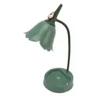 (5V Green)3W LED Touch Desk Lamp 3 Gear Dimmable Foldable Petal Shape Desktop SL