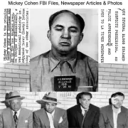Mickey Cohen FBI Files, Newspaper Articles & Photos USB Drive