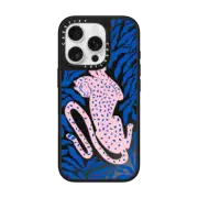 iPhone 16 Pro Mirror Case MagSafe Compatible Peppermint Leopard