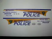 West Virginia University Police Vehicle Decals 1:64 two for one money